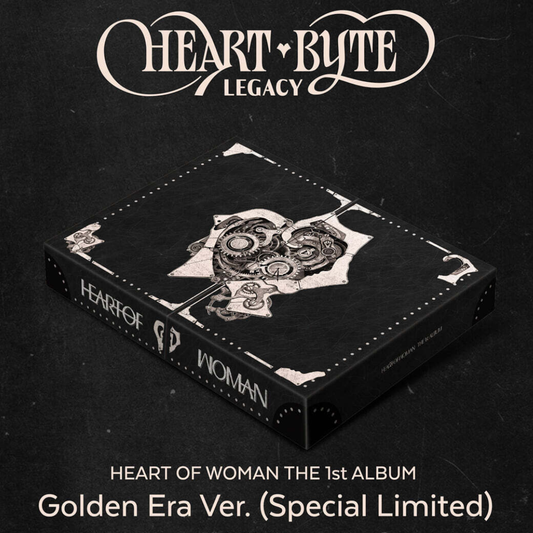 (PRE-ORDER) HEART OF WOMAN - THE 1ST ALBUM [HEART BYTE : LEGACY] (GOLDEN ERA VER.)(SPECIAL LIMITED) (2CD) - LightUpK
