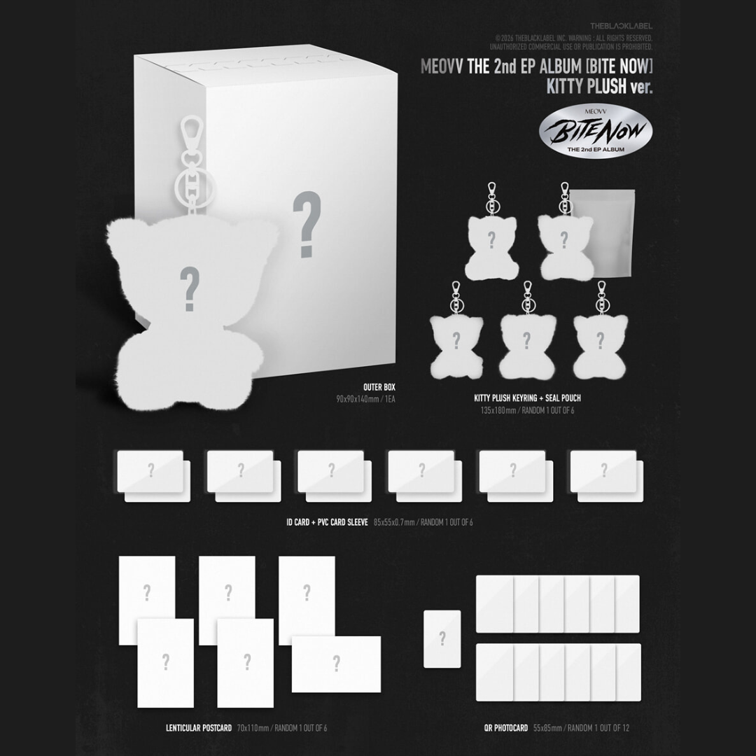(PRE-ORDER) MEOVV - THE 2ND EP ALBUM [BITE NOW] (KITTY PLUSH VER.) - LightUpK