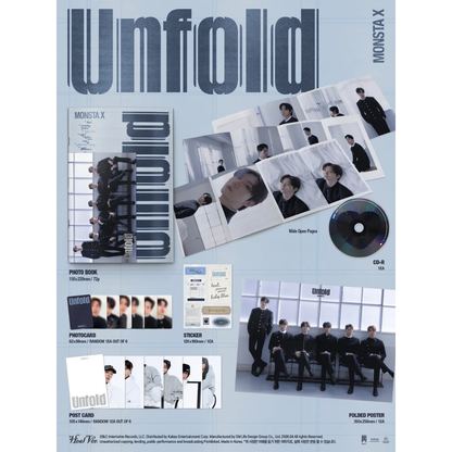 MONSTA X - AMERICAN STUDIO ALBUM [UNFOLD] (4 VERSIONS) - LightUpK