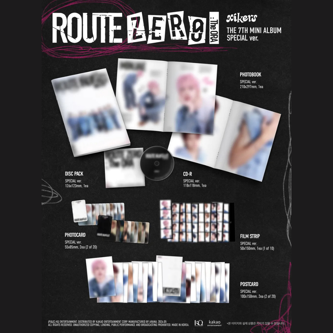 (PRE-ORDER) XIKERS - 7TH MINI ALBUM [ROUTE ZERO : THE ORA] (SPECIAL VER.) - LightUpK
