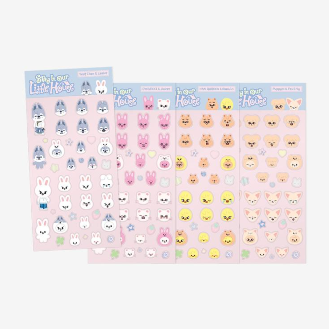 (PRE-ORDER) STRAY KIDS - SKZOO 3D STICKER - STAY IN OUR LITTLE HOUSE (4 VERSIONS) - LightUpK