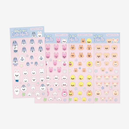 (PRE-ORDER) STRAY KIDS - SKZOO 3D STICKER - STAY IN OUR LITTLE HOUSE (4 VERSIONS) - LightUpK
