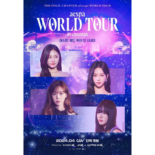 (PRE-ORDER) AESPA - WORLD TOUR IN CINEMAS -STANDARD EDITION- (BLURAY) - LightUpK