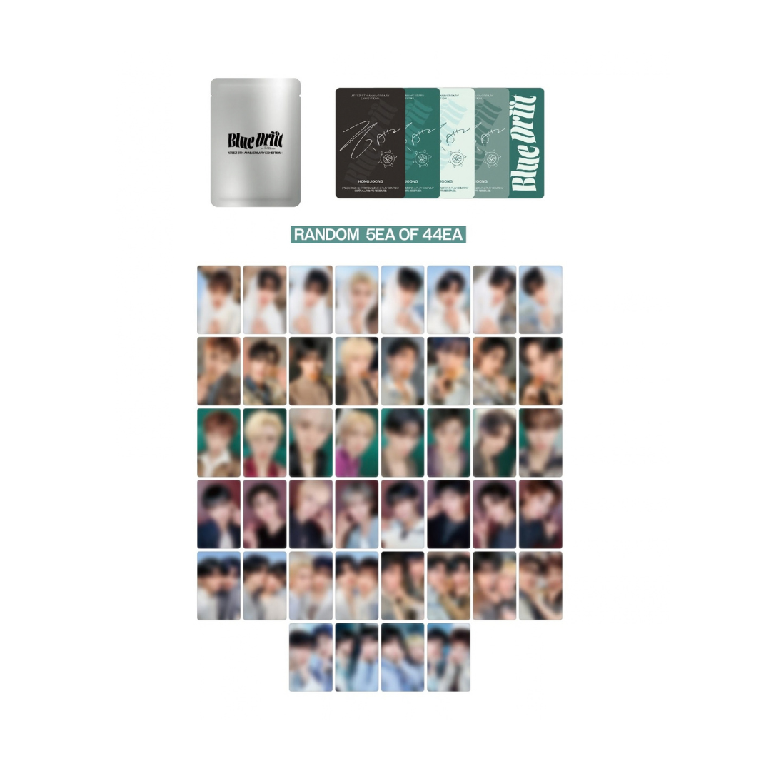 (PRE-ORDER) ATEEZ 8TH ANNIVERSARY EXHIBITION : BLUE DRIFT OFFICIAL MD - RANDOM PHOTOCARD PACK