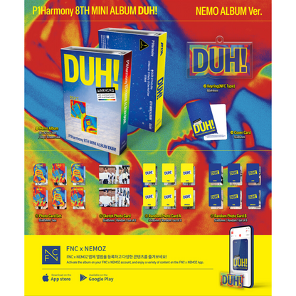 (PRE-ORDER) P1HARMONY - 8TH MINI ALBUM [DUH!] NEMO ALBUM VER. - LightUpK