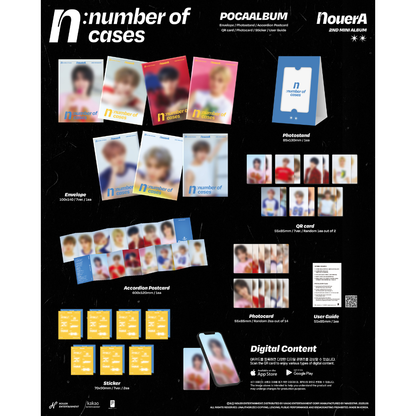 NOUERA - 2ND MINI ALBUM [N: NUMBER OF CASES] (POCA) (7 VERSIONS) - LightUpK