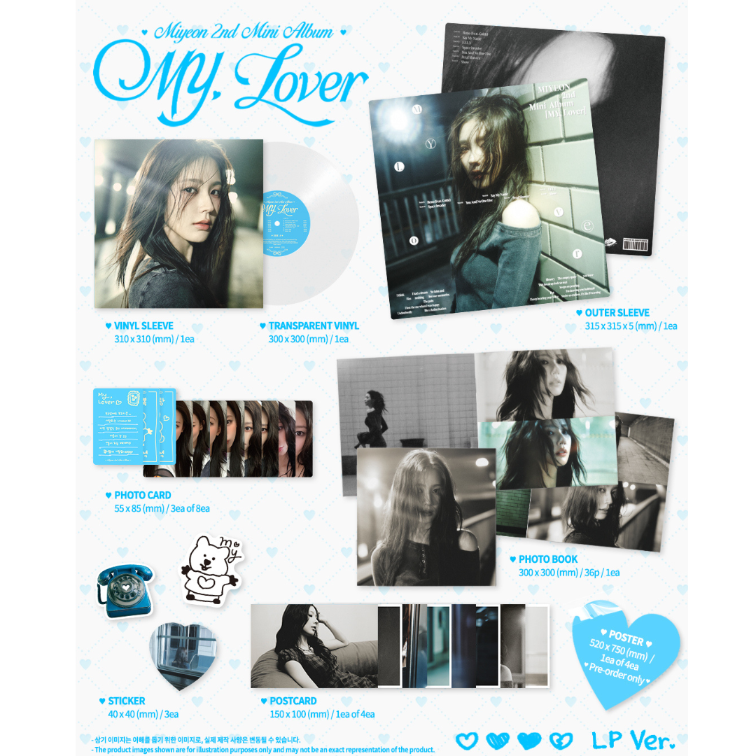 (PRÉCOMMANDE) MIYEON - 2E MINI ALBUM [MY, LOVER] (LP)