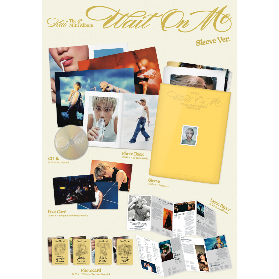 KAI - 4TH MINI ALBUM [WAIT ON ME] (SLEEVE VER.) - LightUpK
