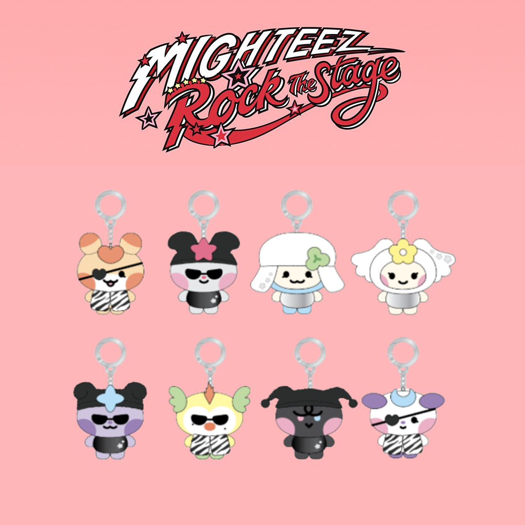 (PRE-ORDER) ATEEZ - MIGHTEEZ - [ROCK THE STAGE] POPSTAR PLUSH KEYRING (8 VERSIONS)
