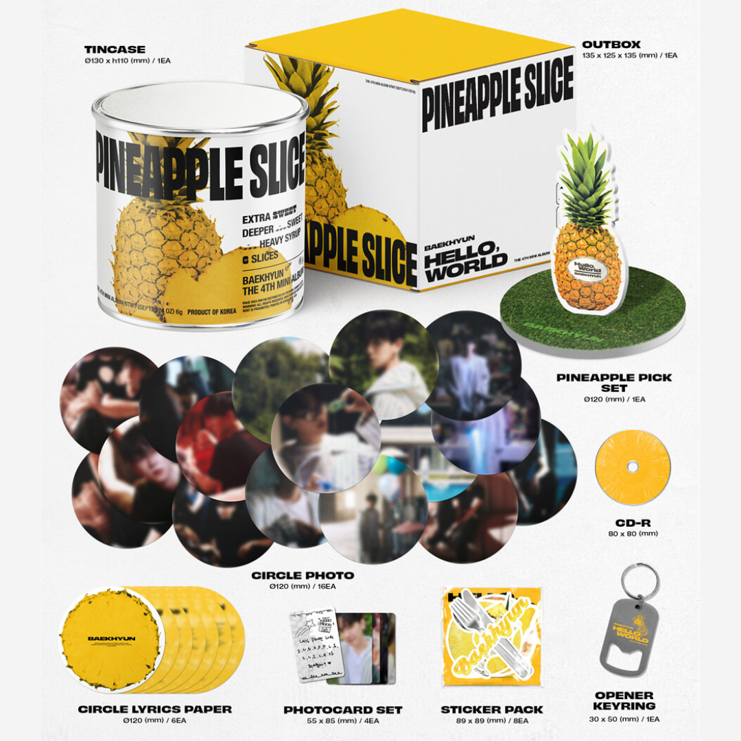 BAEKHYUN - 4TH MINI ALBUM [HELLO, WORLD] (PINEAPPLE VER.) (LIMITED)