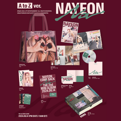 NAYEON (TWICE) - 2ÈME MINI ALBUM [NA] (ÉDITION LIMITÉE VER. A À Z)