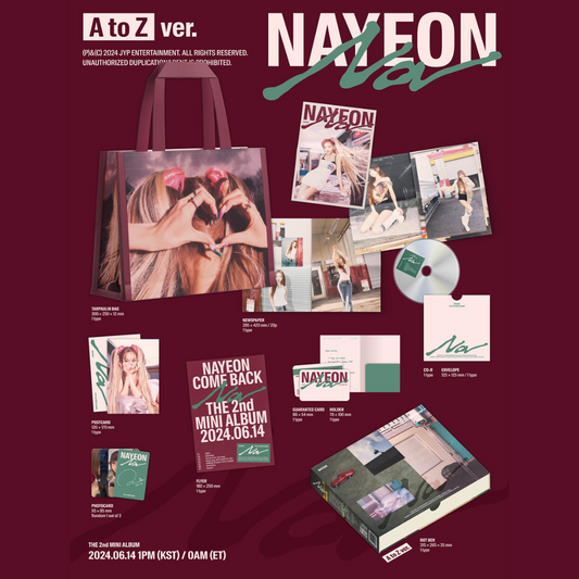 (PRE-ORDER) NAYEON (TWICE) - 2ND MINI ALBUM [NA] (LIMITED EDITION A TO Z VER.)