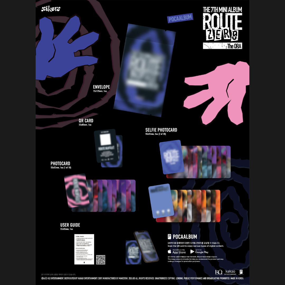 (PRE-ORDER) XIKERS - 7TH MINI ALBUM [ROUTE ZERO : THE ORA] (POCAALBUM) - LightUpK