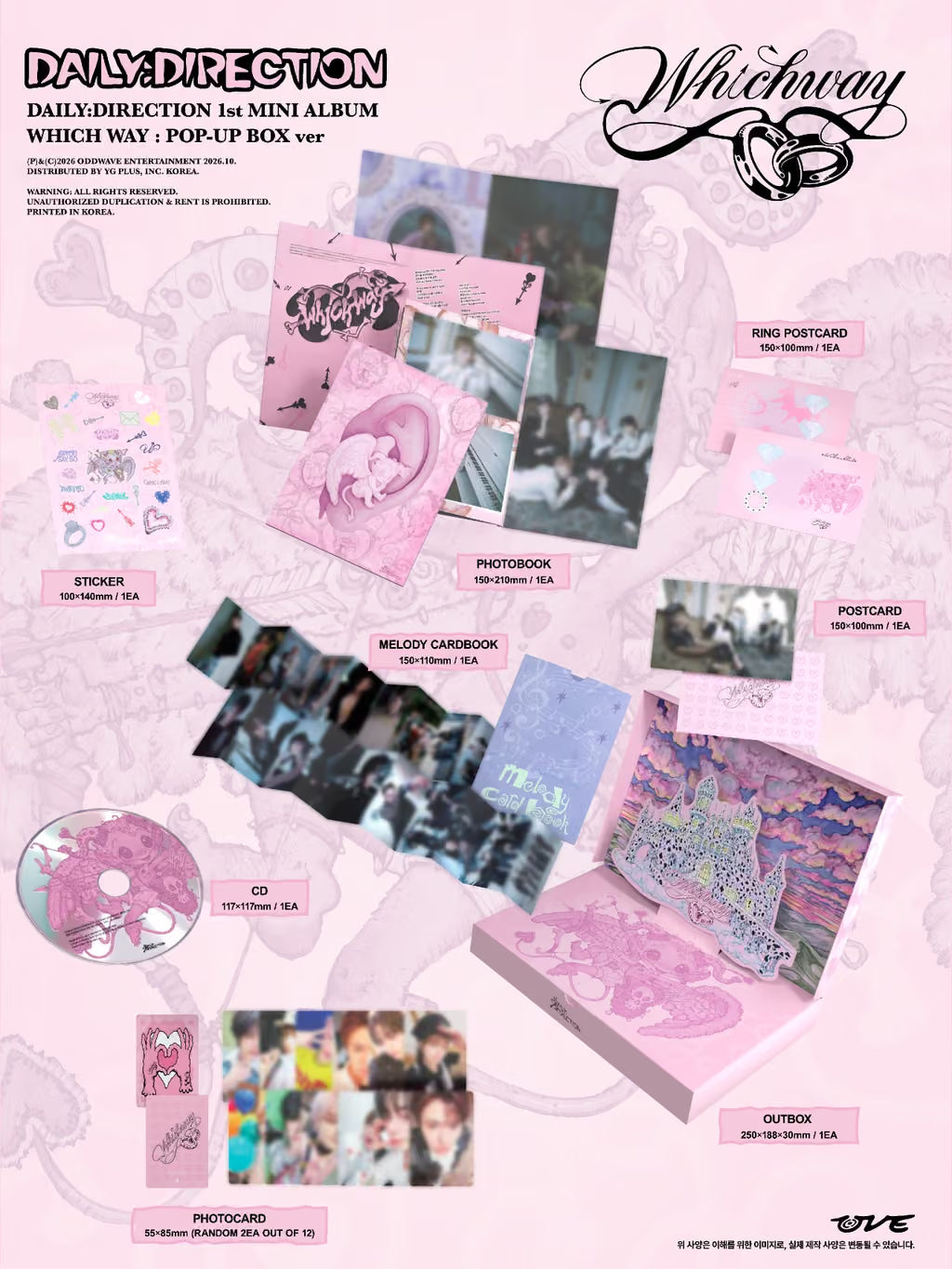 (PRE-ORDER) DAILY:DIRECTION - 1ST MINI ALBUM [WHICH WAY] (2 VERSIONS) RANDOM