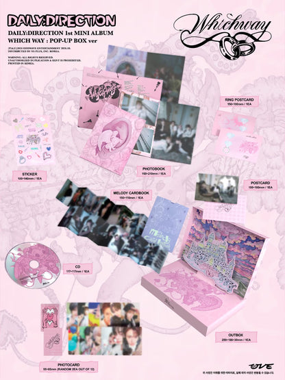 (PRE-ORDER) DAILY:DIRECTION - 1ST MINI ALBUM [WHICH WAY] (2 VERSIONS) RANDOM
