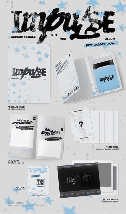 (PRE-ORDER) XDINARY HEROES - 9TH MINI ALBUM [IMPULSE] (POSTCARD BOOK VER.)