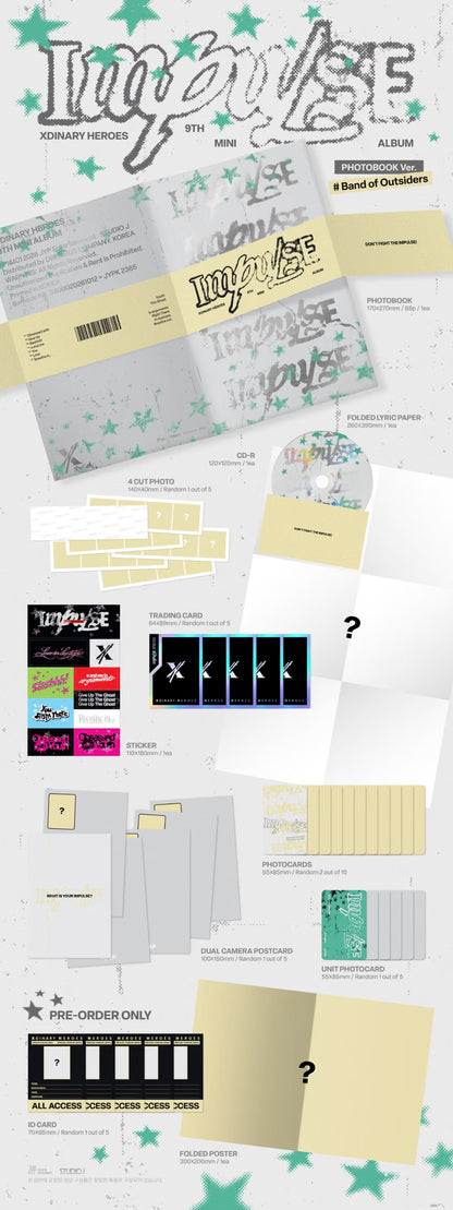 (PRE-ORDER) XDINARY HEROES - 9TH MINI ALBUM [IMPULSE] (2 VERSIONS) RANDOM