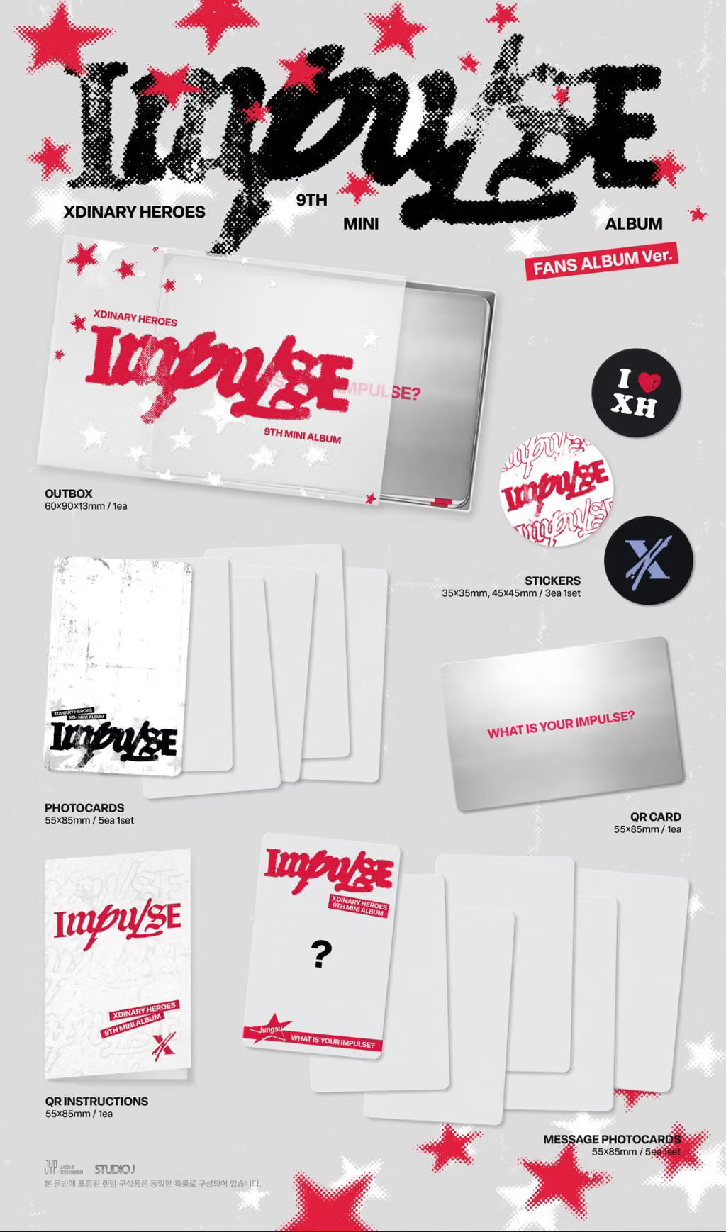 (PRE-ORDER) XDINARY HEROES - 9TH MINI ALBUM [IMPULSE] (FANS ALBUM VER.)