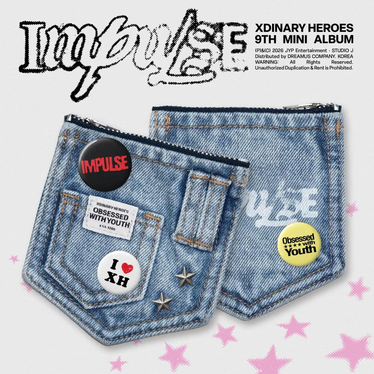(PRE-ORDER) XDINARY HEROES - 9TH MINI ALBUM [IMPULSE] (DENIM POUCH VER.)