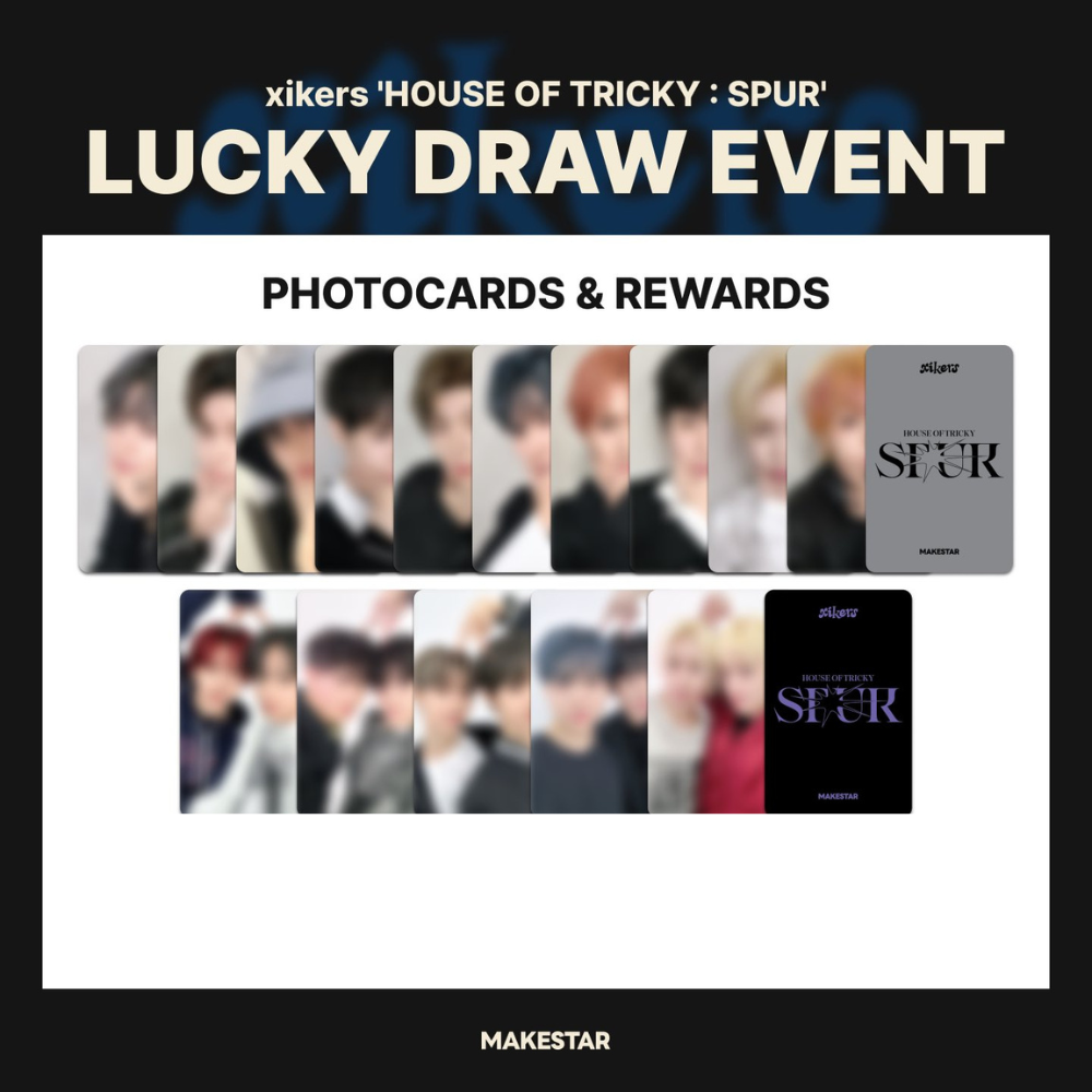 [MAKESTAR LUCKY DRAW] [ONLINE ONLY]  XIKERS - 5TH MINI ALBUM [HOUSE OF TRICKY : SPUR] (POCAALBUM) - LightUpK