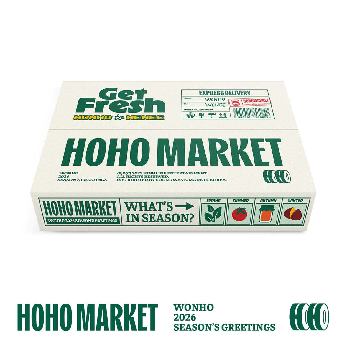 (PRE-ORDER) WONHO - 2026 SEASON'S GREETINGS [HOHO MARKET]