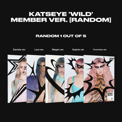 (PRE-ORDER) KATSEYE - WILD (MEMBER VER.) (5 VERSIONS) RANDOM