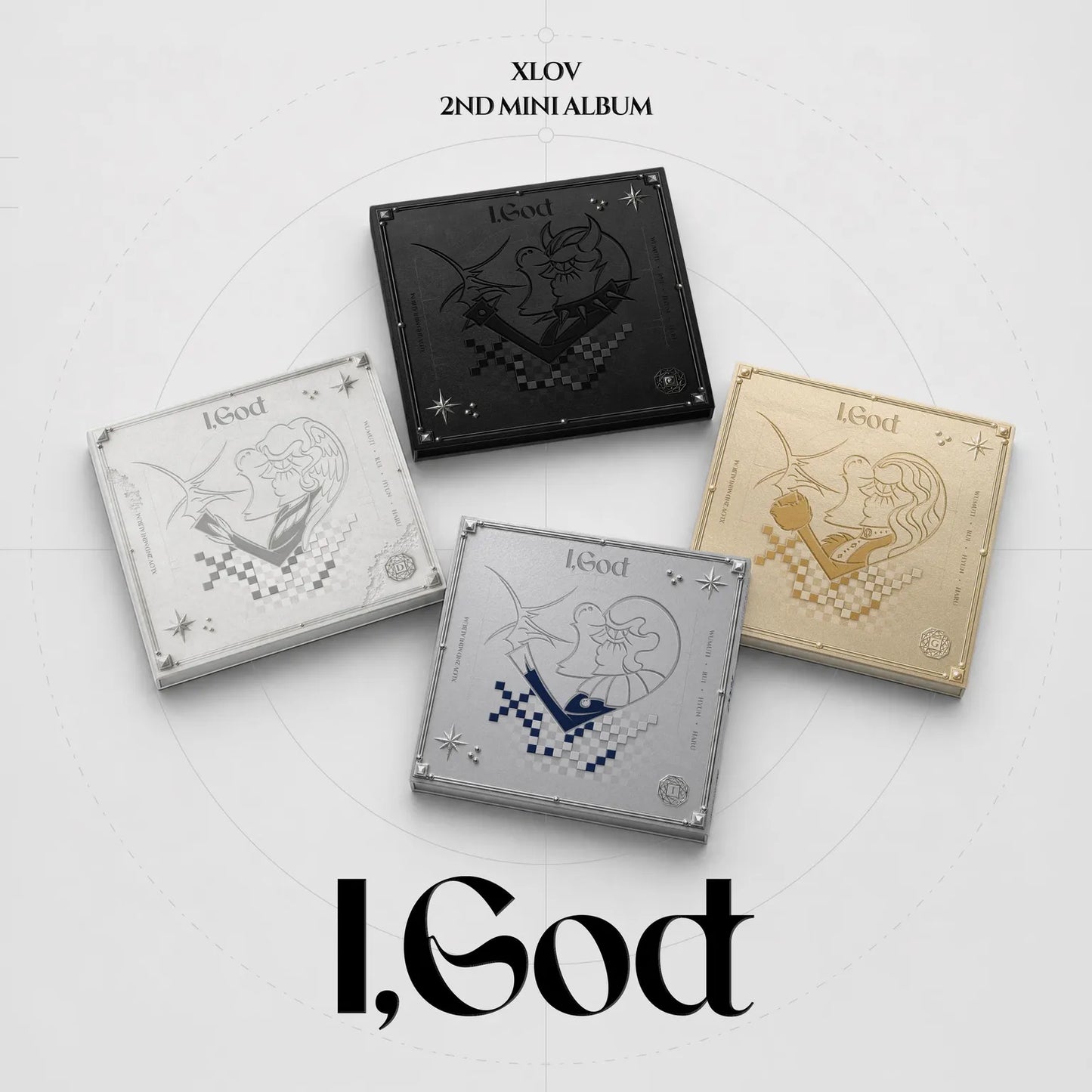 (PRE-ORDER) XLOV - 2ND MINI ALBUM [I,GOD] (4 VERSIONS) RANDOM - LightUpK