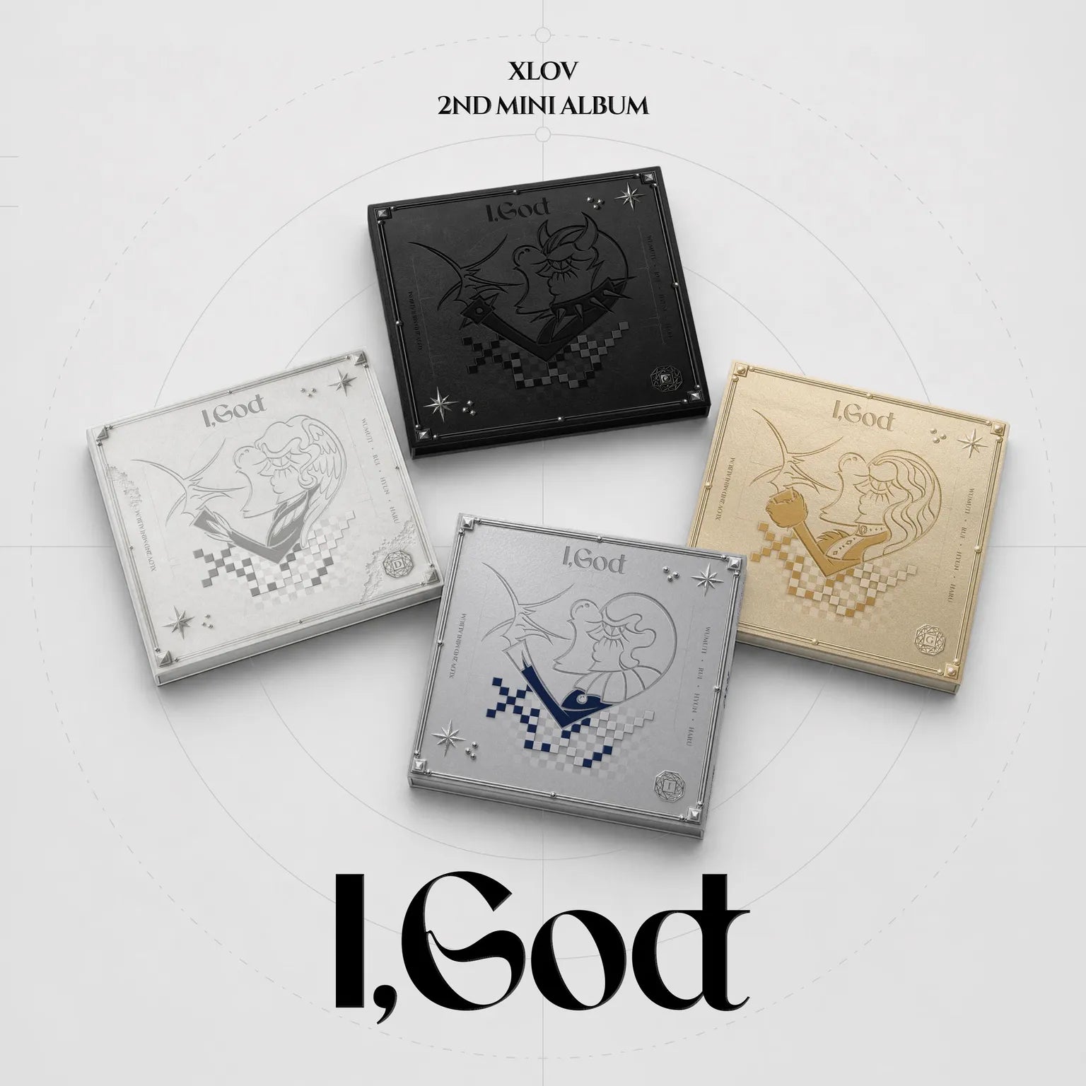 (PRE-ORDER) XLOV - 2ND MINI ALBUM [I,GOD] (4 VERSIONS) RANDOM - LightUpK