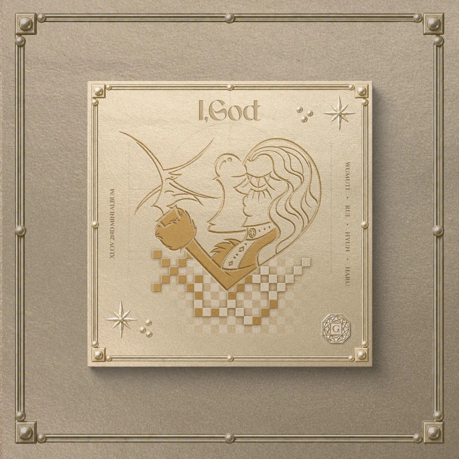 (PRE-ORDER) XLOV - 2ND MINI ALBUM [I,GOD] (4 VERSIONS) RANDOM - LightUpK