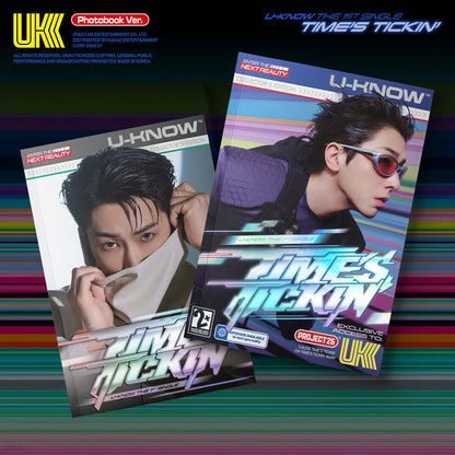 (PRE-ORDER) U-KNOW YOONHO - 1ST SINGLE ALBUM [TIME'S TICKIN'] (2 VERSIONS) RANDOM