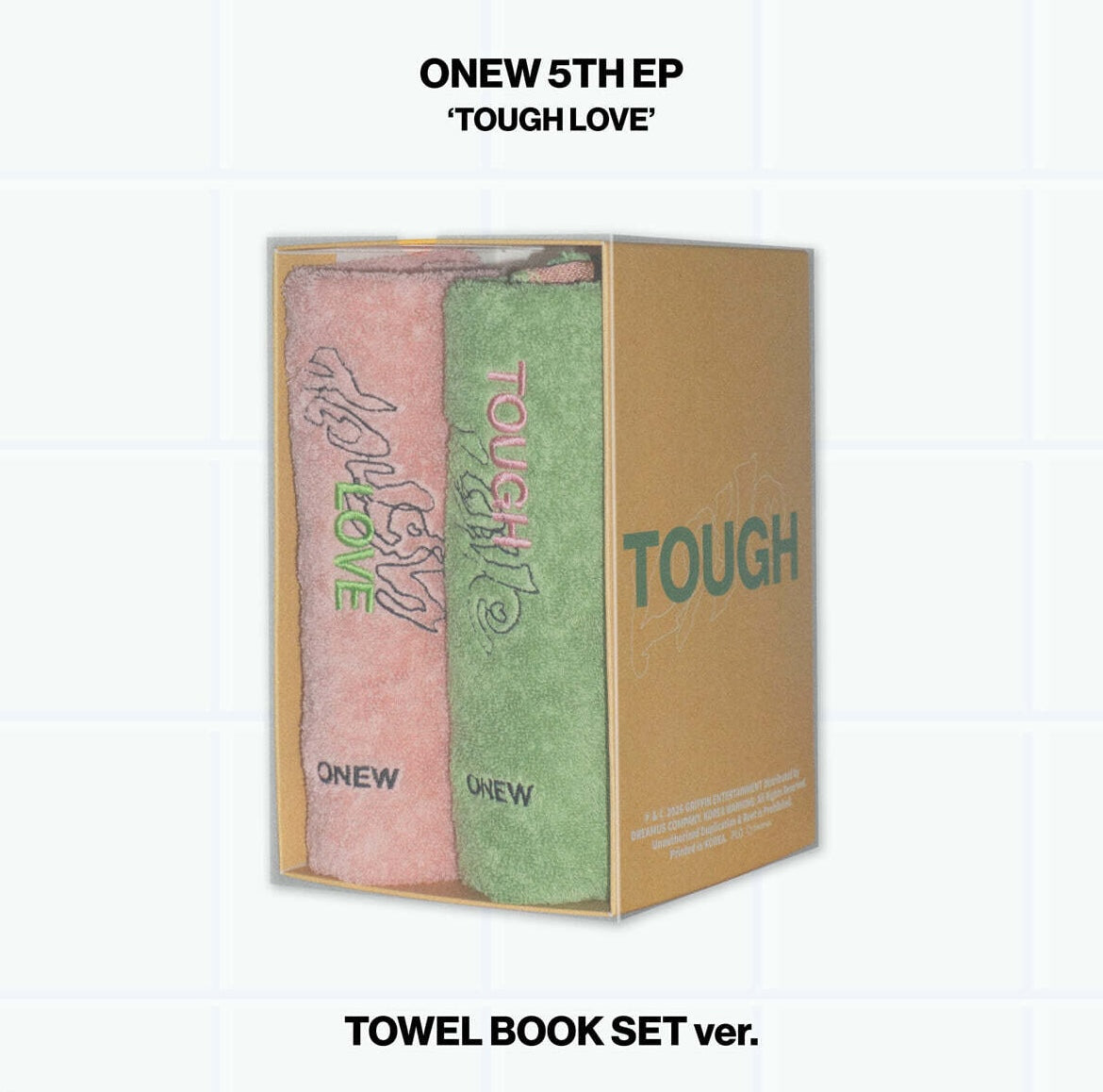 (PRE-ORDER) ONEW - 5TH MINI ALBUM [TOUGH LOVE] (TOWEL BOOK SET VER.) - LightUpK