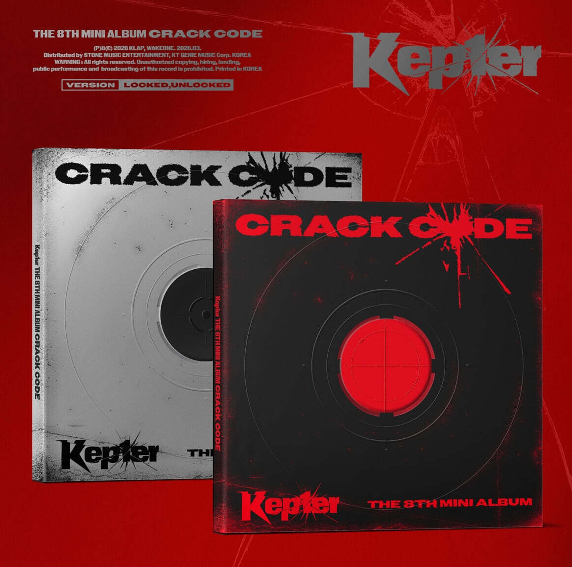 (PRE-ORDER) KEP1ER - THE 8TH MINI ALBUM [CRACK CODE] (2 VERSIONS) RANDOM - LightUpK