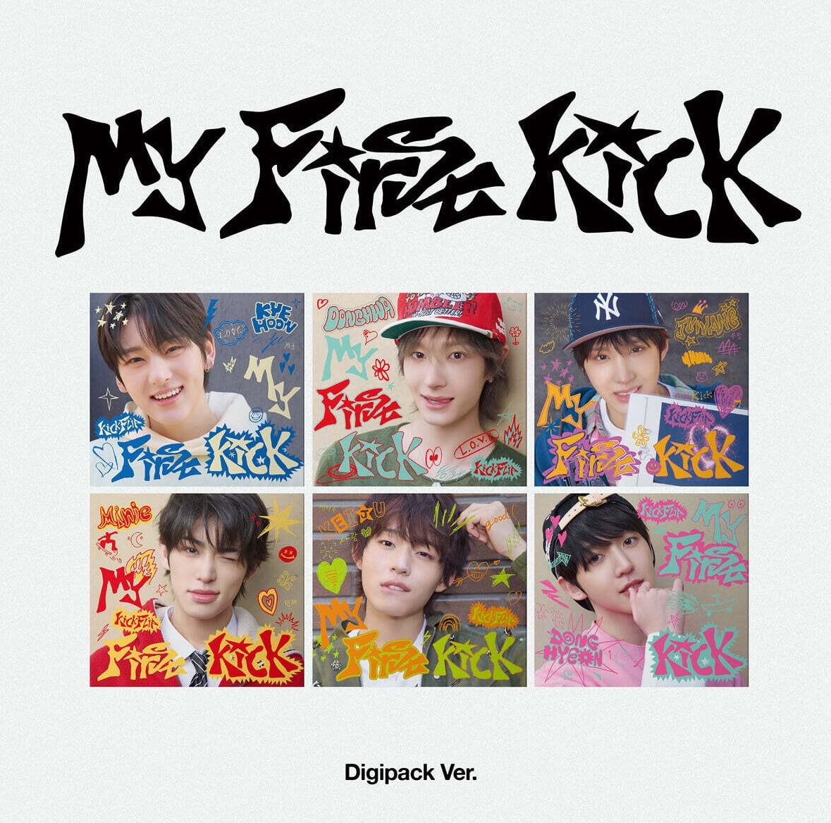 (PRE-ORDER) KICKFLIP - MY FIRST KICK (DIGIPACK VER.) (6 VERSIONS) RANDOM - LightUpK