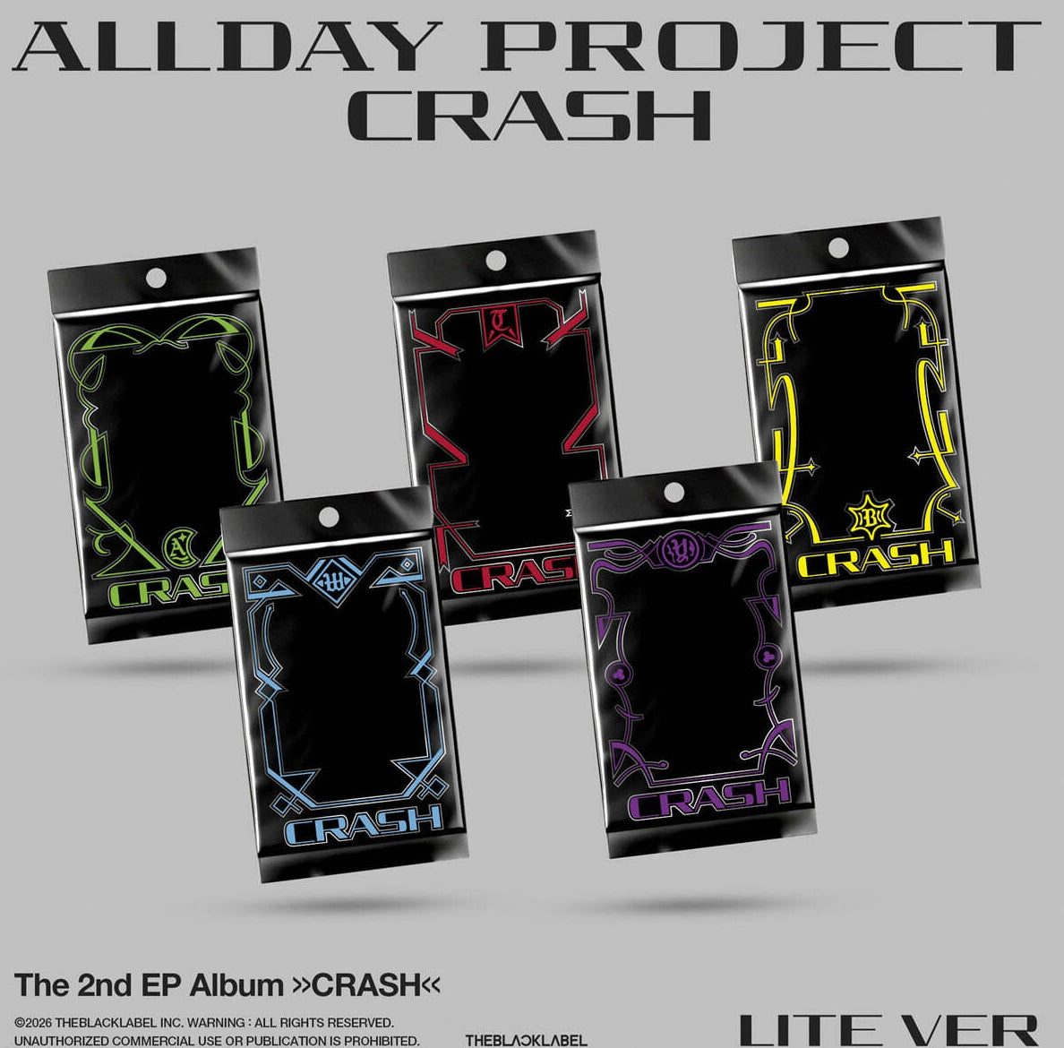 (PRE-ORDER) ALLDAY PROJECT - THE 2ND EP ALBUM [CRASH] LITE VER. (5 VERSIONS) RANDOM
