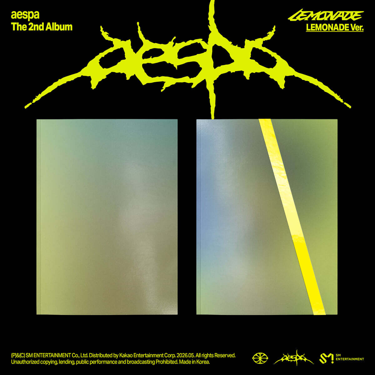 (PRE-ORDER) AESPA - 2ND ALBUM [LEMONADE] (LEMONADE VER.) (2 VERSIONS) RANDOM - LightUpK