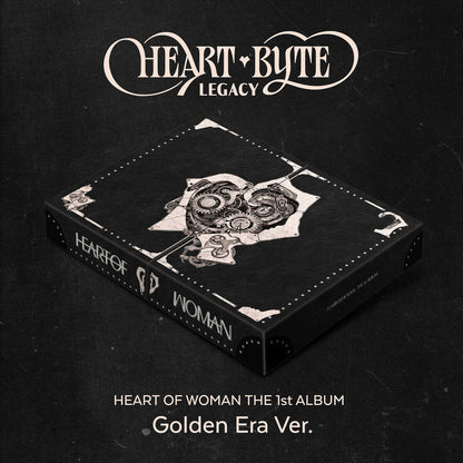 (PRE-ORDER) HEART OF WOMAN - THE 1ST ALBUM [HEART BYTE : LEGACY] GOLDEN ERA VER. - LightUpK