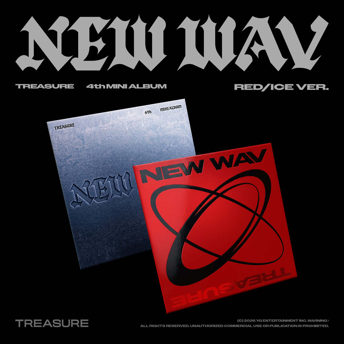 (PRE-ORDER) TREASURE - 4TH MINI ALBUM [NEW WAV] (2 VERSIONS) RANDOM - LightUpK