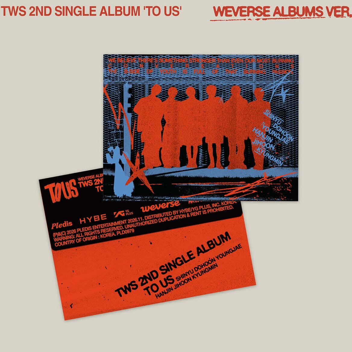 (PRE-ORDER) TWS - 2ND SINGLE ALBUM [TO US] WEVERSE ALBUMS VER.