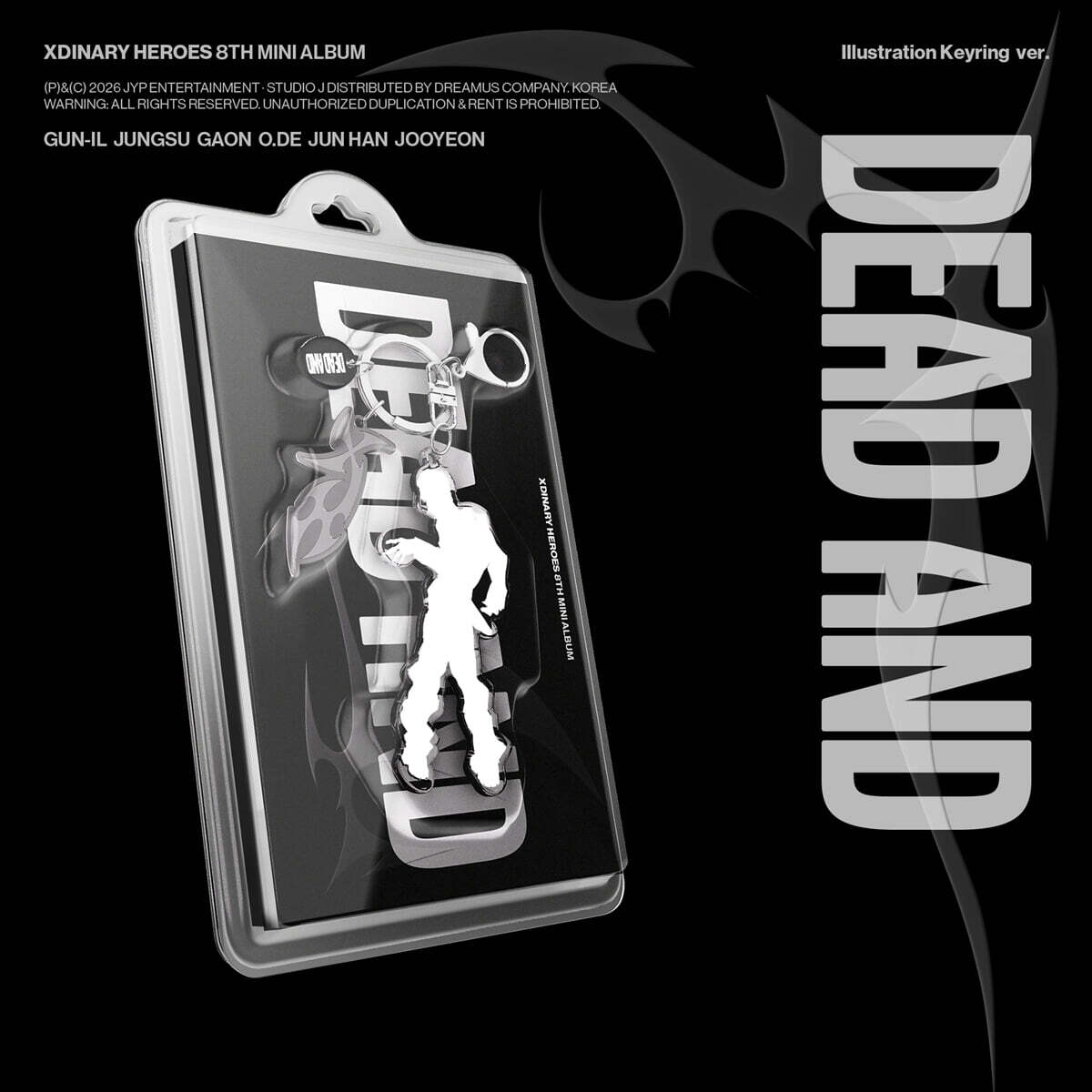 (PRE-ORDER) XDINARY HEROES - 8TH MINI ALBUM [DEAD AND] ILLUSTRATION KEYRING VER. - LightUpK