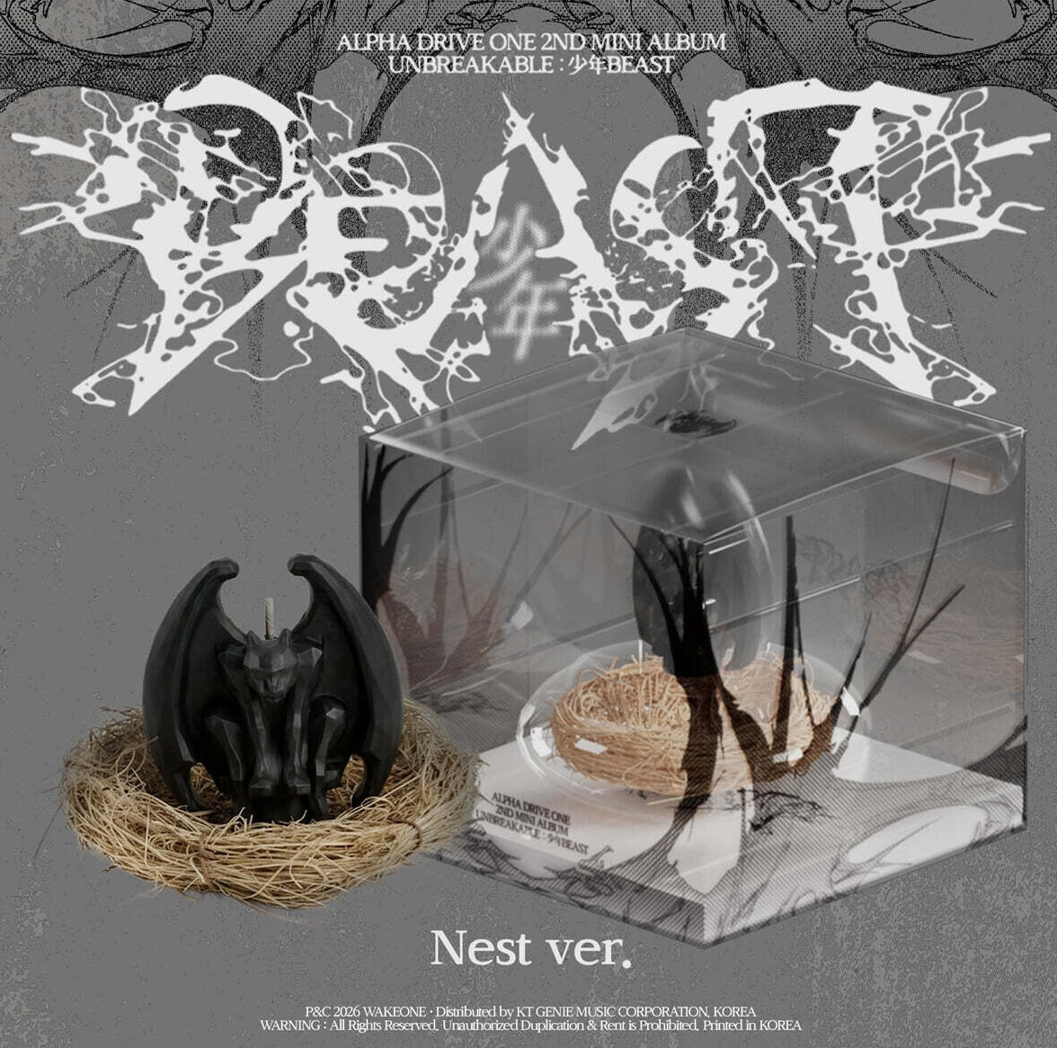 (PRE-ORDER) ALPHA DRIVE ONE - 2ND MINI ALBUM [UNBREAKABLE : 少年BEAST] NEST VER.