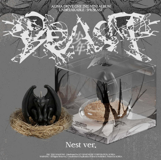 (PRE-ORDER) ALPHA DRIVE ONE - 2ND MINI ALBUM [UNBREAKABLE : 少年BEAST] NEST VER.
