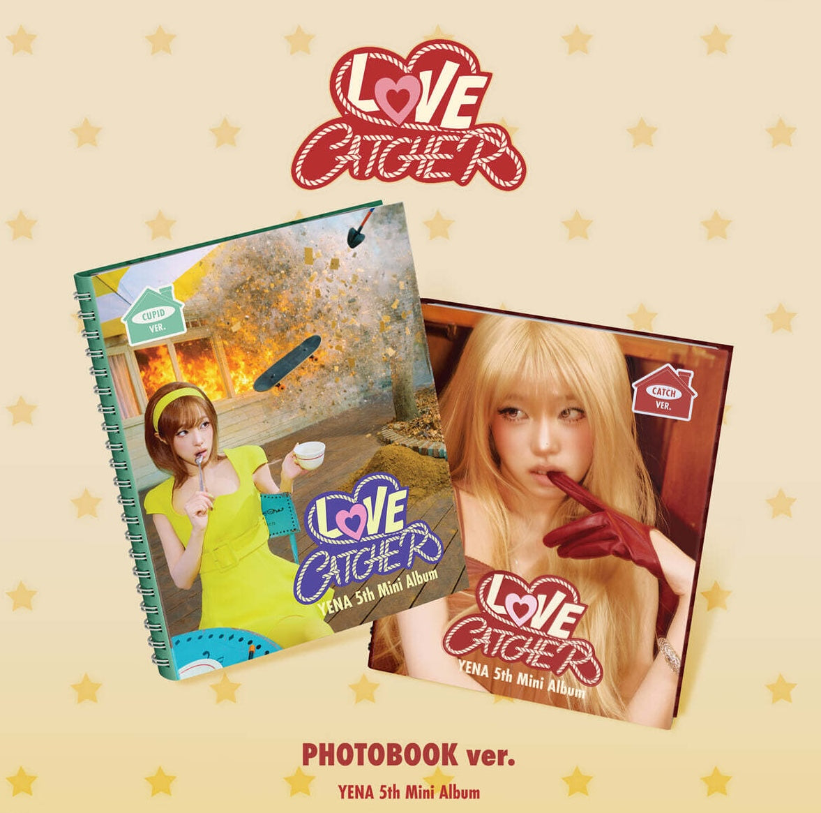 (PRE-ORDER) CHOI YE NA - 5TH MINI ALBUM [LOVE CATCHER] (PHOTOBOOK VER.) (2 VERSIONS) RANDOM - LightUpK
