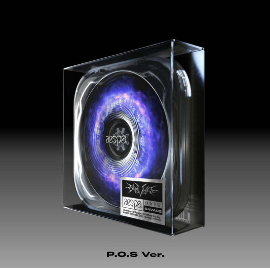 AESPA - SAVAGE (1ST MINI ALBUM) (P.O.S Version) - LightUpK