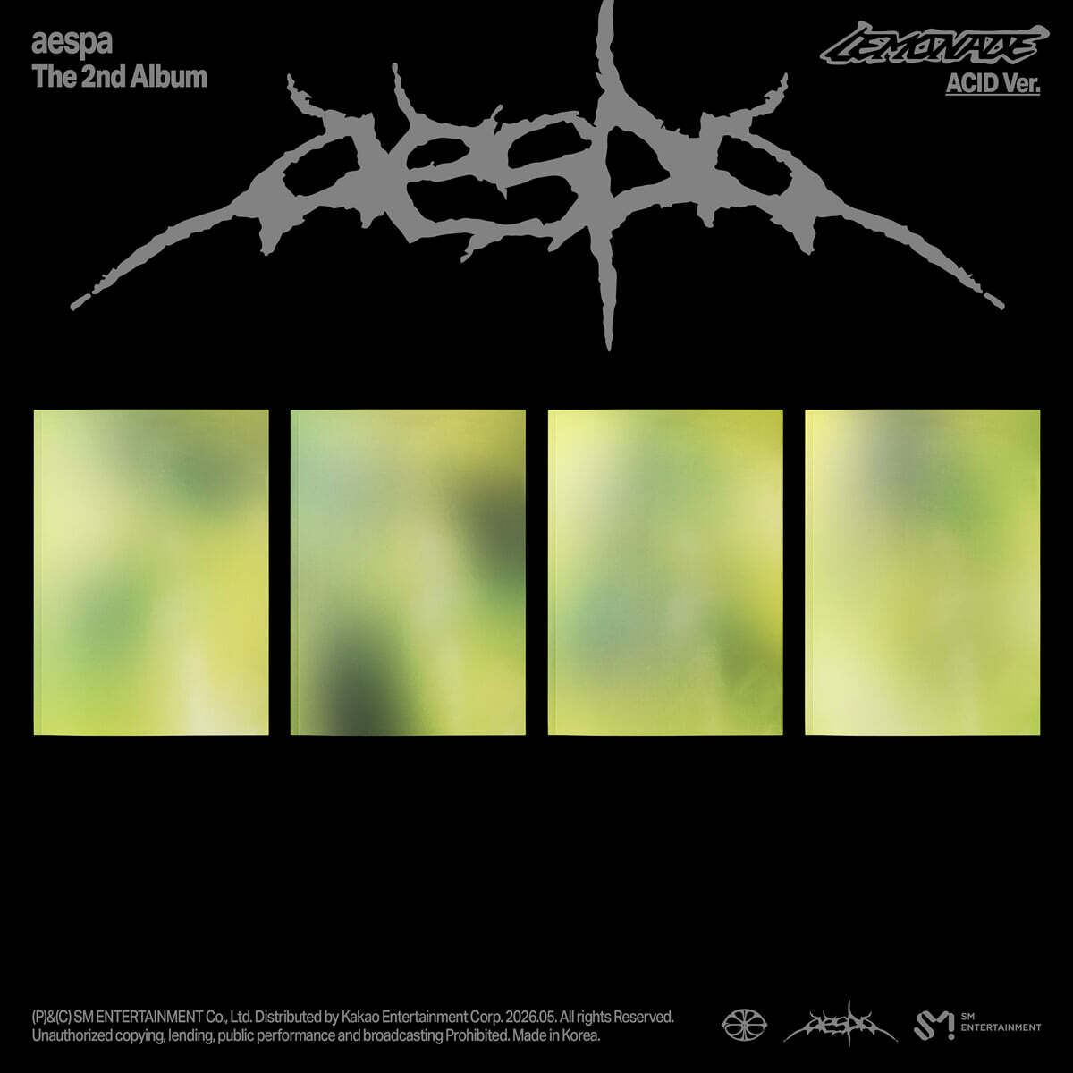 (PRE-ORDER) AESPA - 2ND ALBUM [LEMONADE] (ACID VER.) (4 VERSIONS) RANDOM - LightUpK