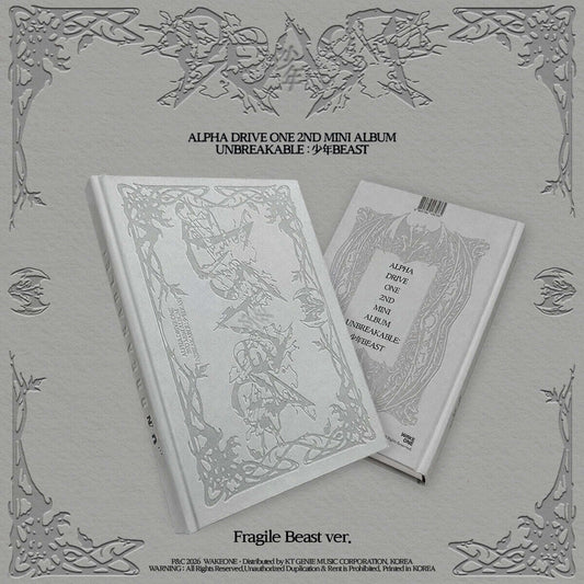 (PRE-ORDER) ALPHA DRIVE ONE - 2ND MINI ALBUM [UNBREAKABLE : 少年BEAST] FRAGILE BEAST VER.