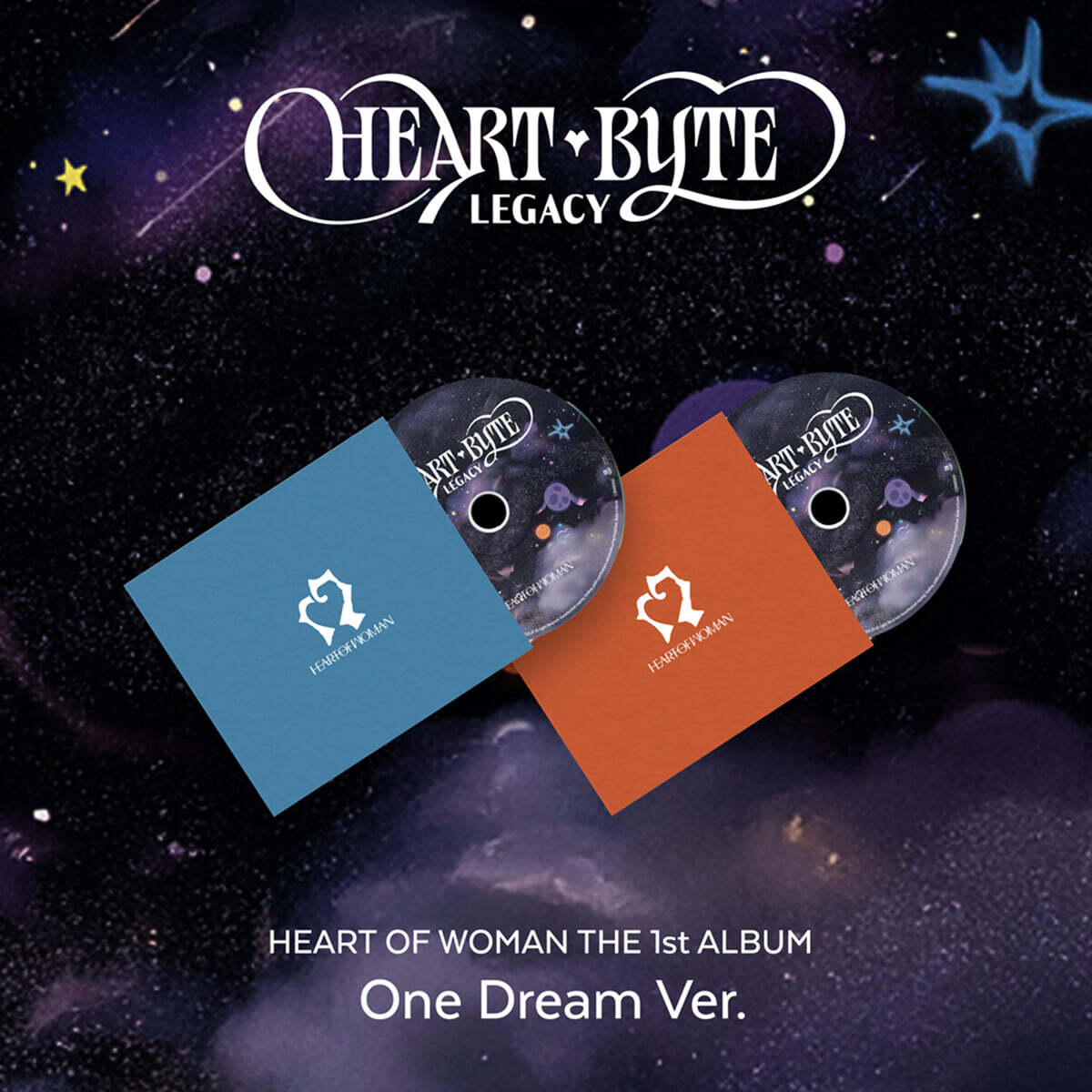 (PRE-ORDER) HEART OF WOMAN - THE 1ST ALBUM [HEART BYTE : LEGACY] ONE DREAM VER. (2 VERSIONS) RANDOM - LightUpK