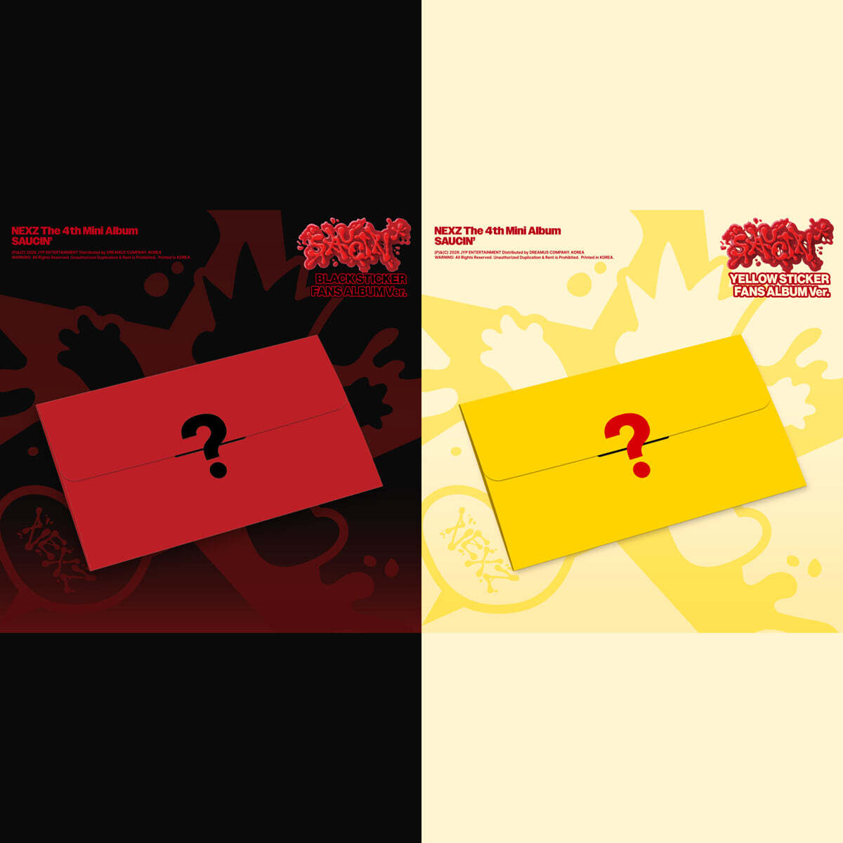 (PRE-ORDER) NEXZ - 4TH MINI ALBUM [SAUCIN'] STICKER FANS ALBUM VER. (2 VERSIONS) RANDOM