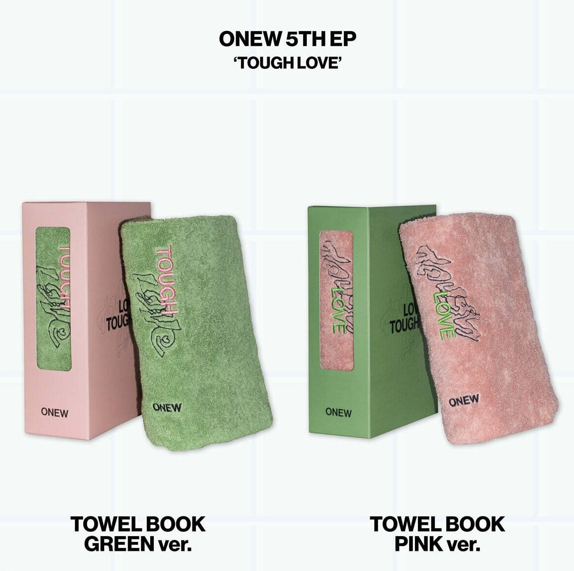 (PRE-ORDER) ONEW - 5TH MINI ALBUM [TOUGH LOVE] (TOWEL BOOK VER.) (2 VERSIONS) RANDOM - LightUpK