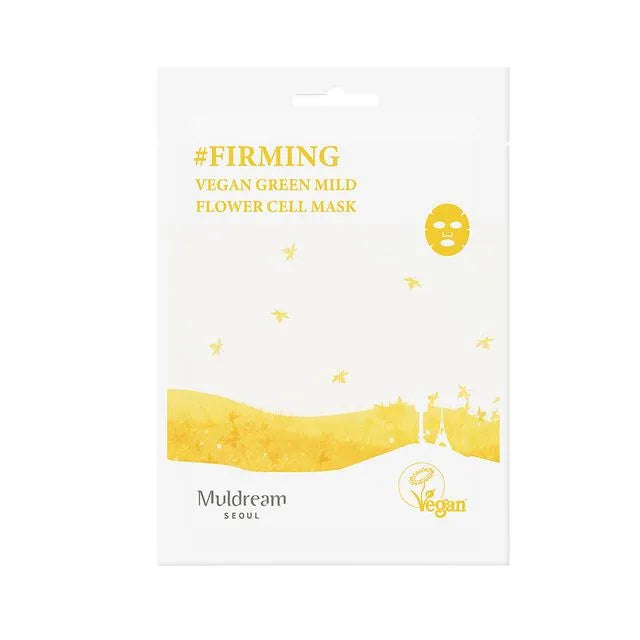 MULDREAM - #FIRMING VEGAN GREEN MILD FLOWER CELL MASK (1 EACH)