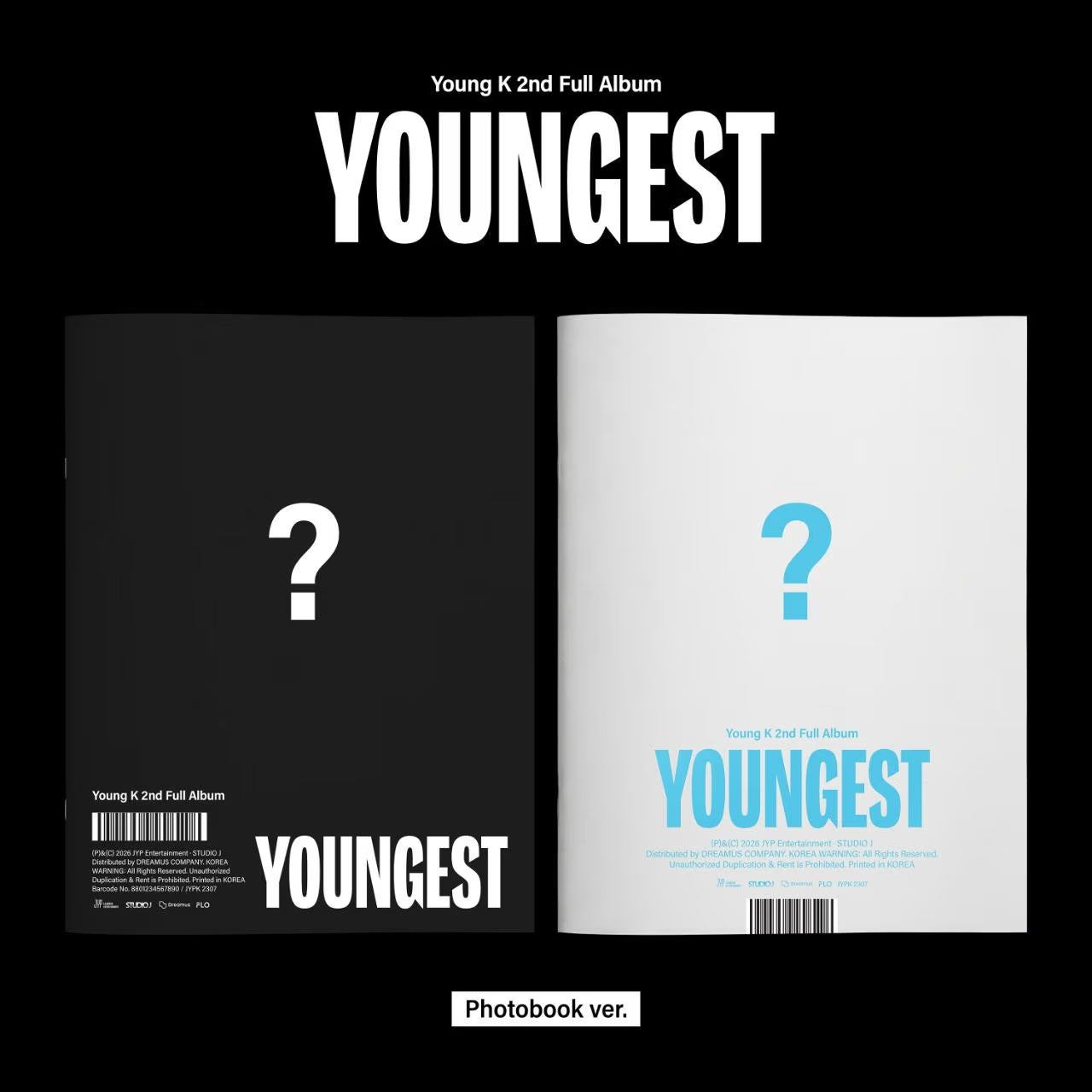 (PRE-ORDER) YOUNG K (DAY6) - YOUNGEST (PHOTOBOOK VER.) (2 VERSIONS) RANDOM